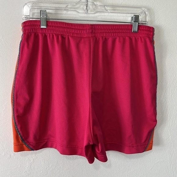 Nike Dri-Fit Activewear Shorts Women's Fitted M Pink Orange Teal Pull On - Picture 10 of 14